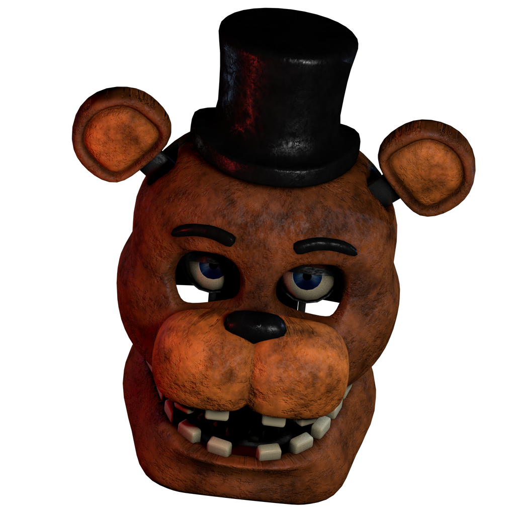 Withered Freddy v1 Head Render.