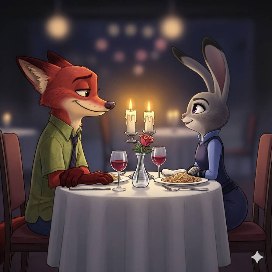 Nick Rable Nick and Judy - Romantic Dinner - by Gemini by thechipmunkschipette on ...