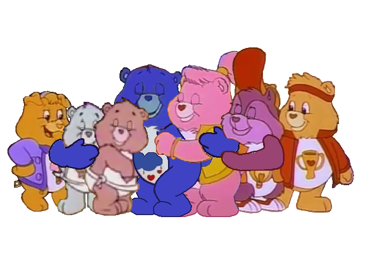 Grumpy Bear's Group Hug by CareBearsLover1130 on DeviantArt