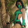 Mortal Kombat 9 Jade cosplay.