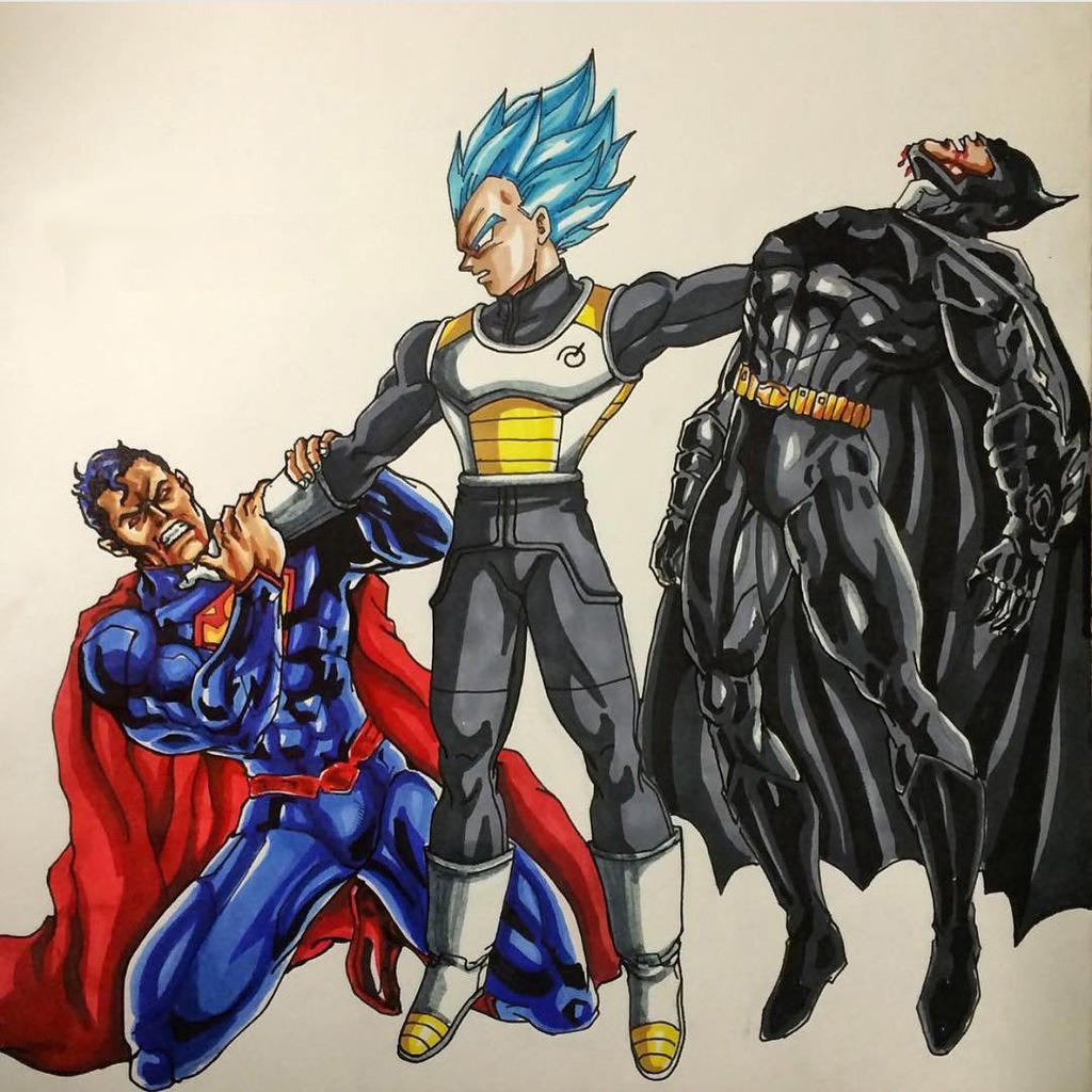 Vegeta vs batman v superman by lucario-strike on DeviantArt