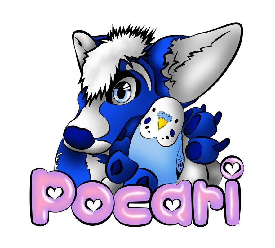 Pocari Roo Draw Badge Art Commission (Pocari Roo) by nightpartyfurry on DeviantArt