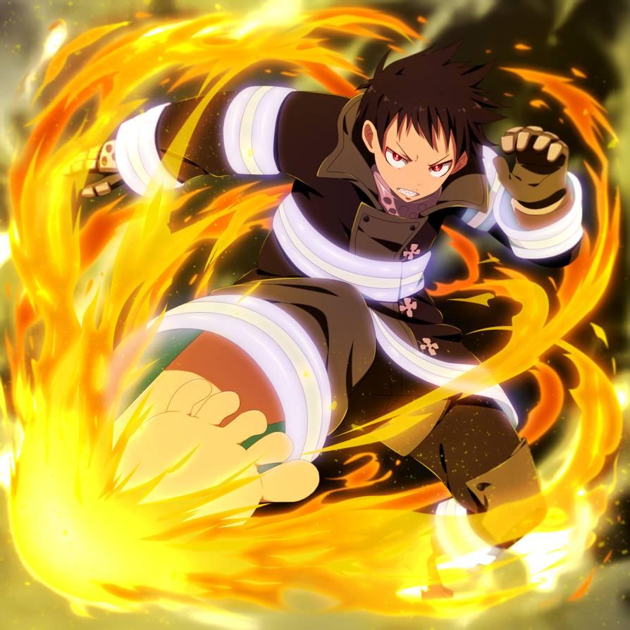 Where does Shinra Kusakabe (Fire Force) currently scale, in the