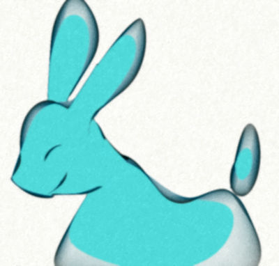 Blue Rabbit Deviantart Blue Bunny by Aen-J on DeviantArt