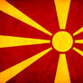 Macedonian Flag Grunge