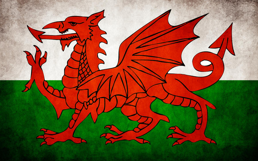 Welsh Grungy Flag