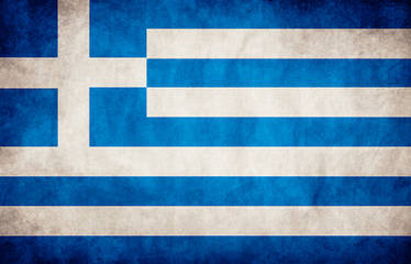 Greece Grungy Flag