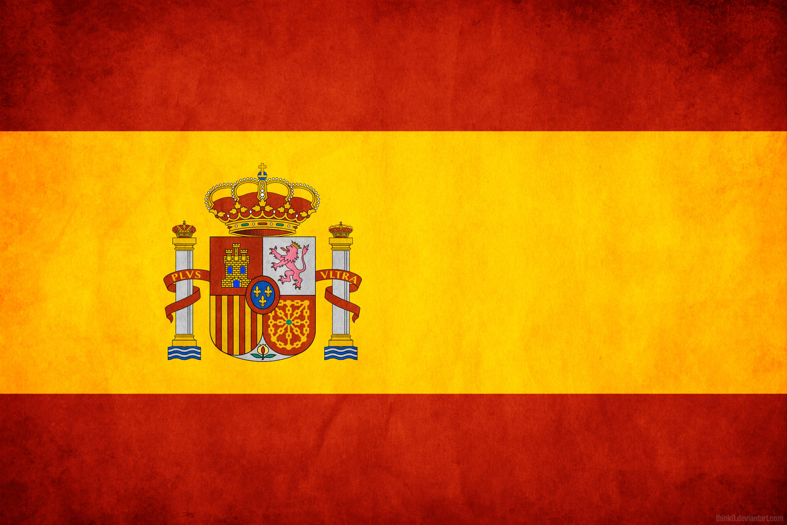 Spain Grunge Flag