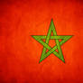 Morocco Grunge Flag