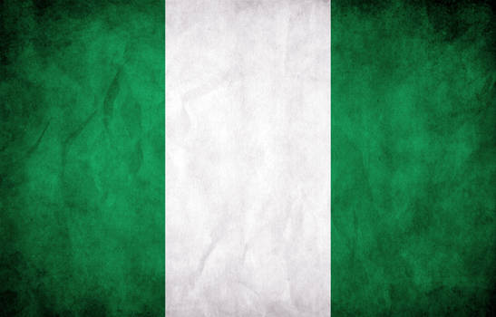 Nigeria Grunge Flag