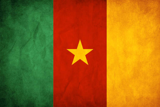 Cameroon Grunge Flag