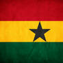 Ghana Grunge Flag
