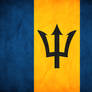 Barbados Grunge Flag