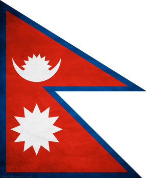 Nepal Flag Grunge