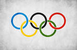 Olympic Flag Grunge