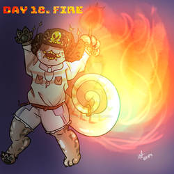 Cat-tober 2023 - Day 18. Fire