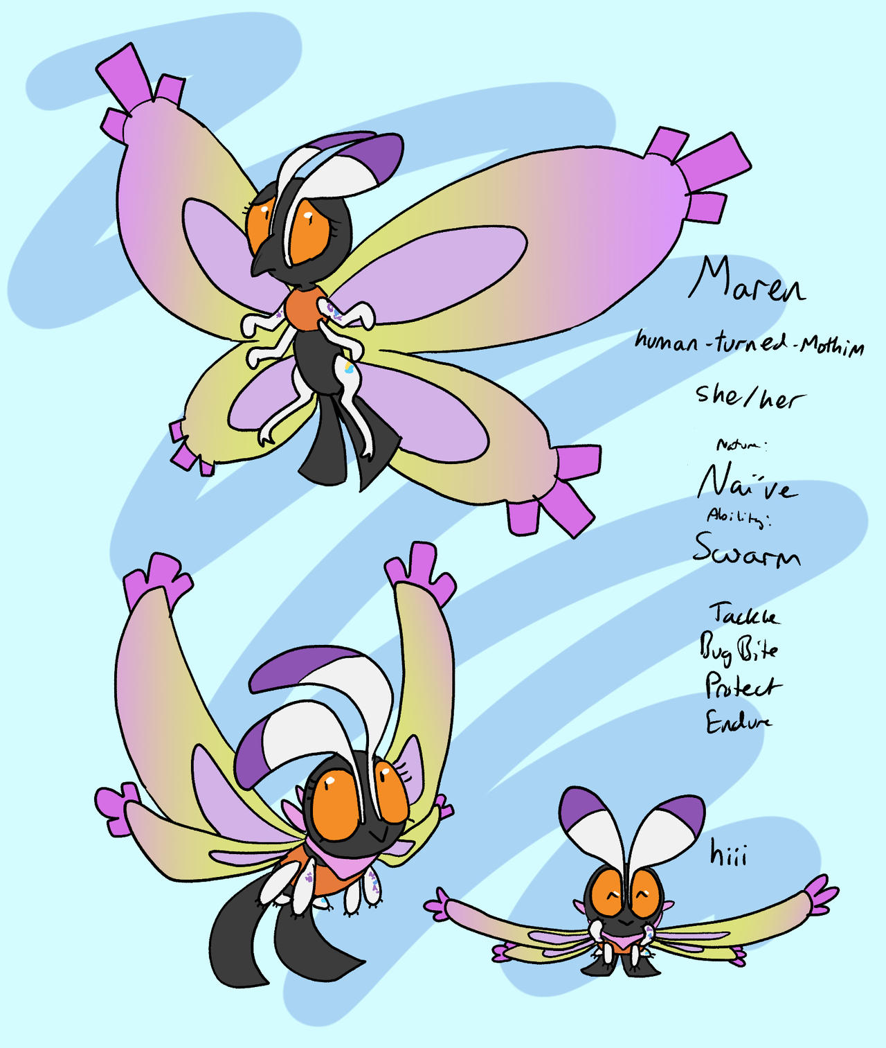 Maren the mothim by VYCanisMelodis on DeviantArt