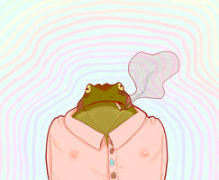 smoking nipple toad