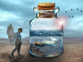 Angel-mermaid-bottle