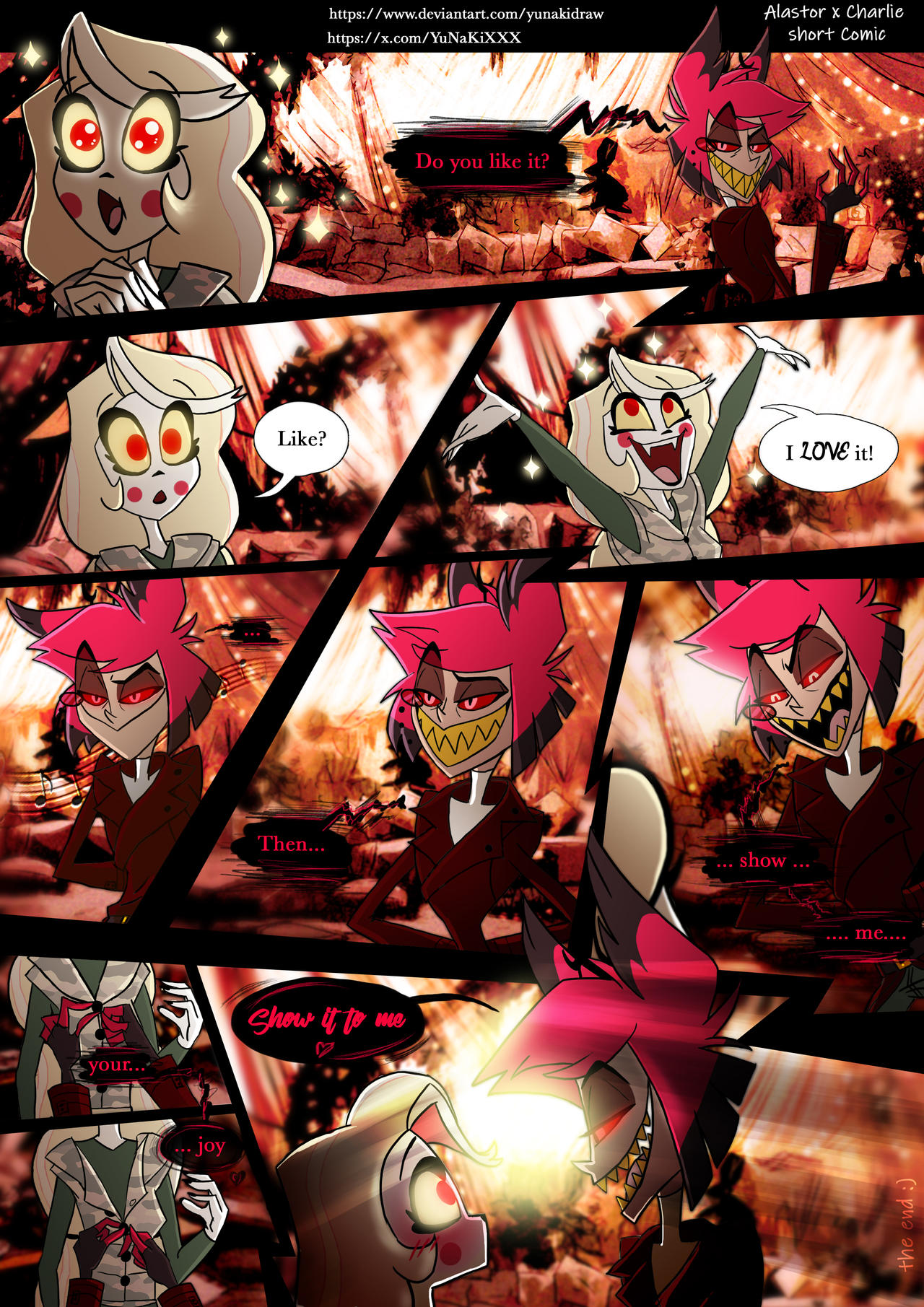 Alastor x Charlie - Charlastor short comic by YunakiDraw on DeviantArt