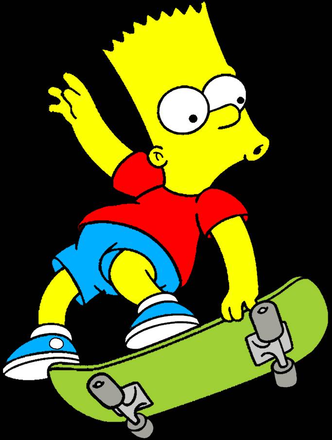 Bart Simpson Skateboarding Template 2 by MilesTailsPrower2023 on DeviantArt