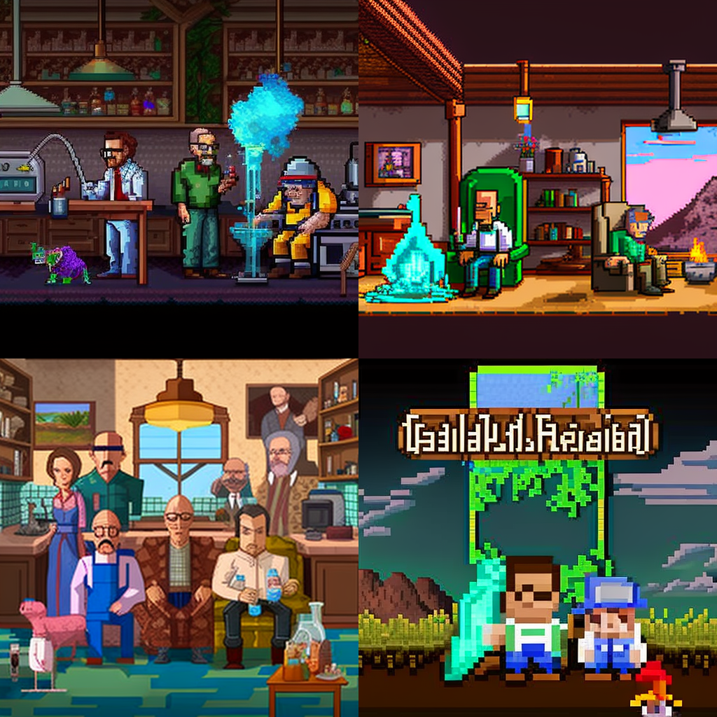 breaking bad in Terraria Style by AiMaleficent on DeviantArt