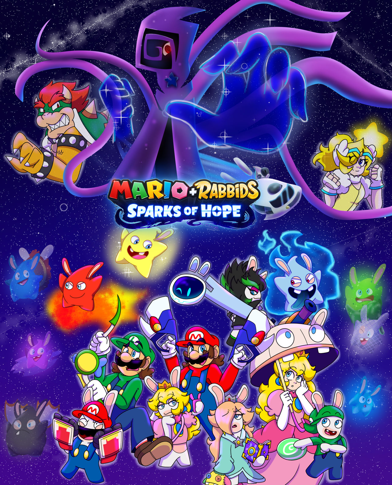 Mario + Rabbids Sparks of Hope Cover by IzzyoftheStars on DeviantArt