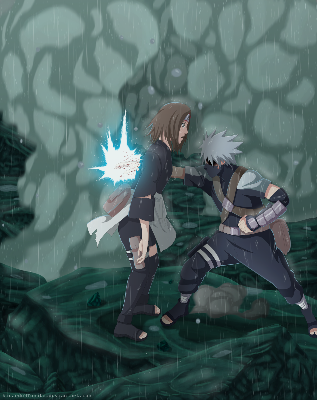 Kakashi And Rin - Dead