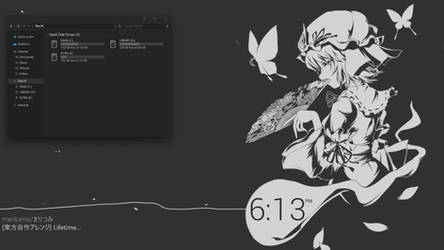 mnml-butterflies: Wallpaper Engine x Rainmeter