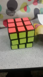 Sovled rubiks cube