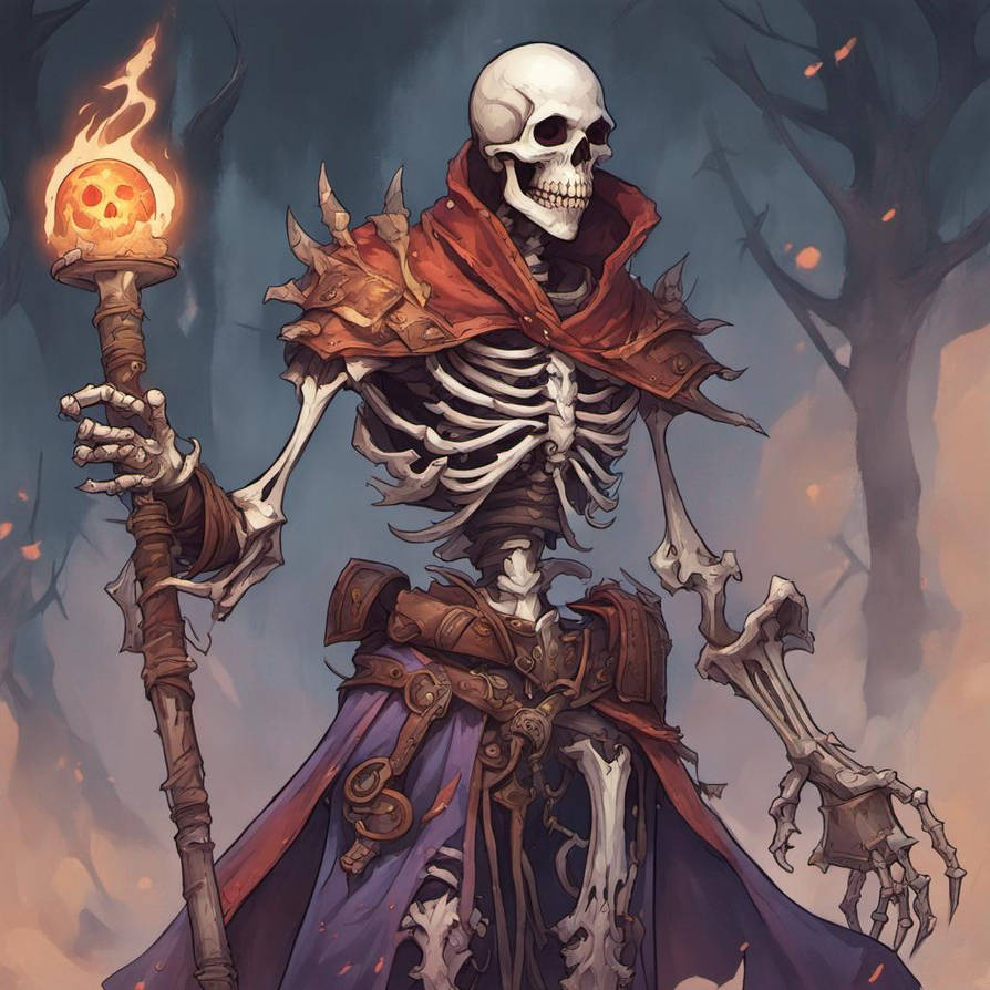 Skeletal mage by Dark-Psyco on DeviantArt