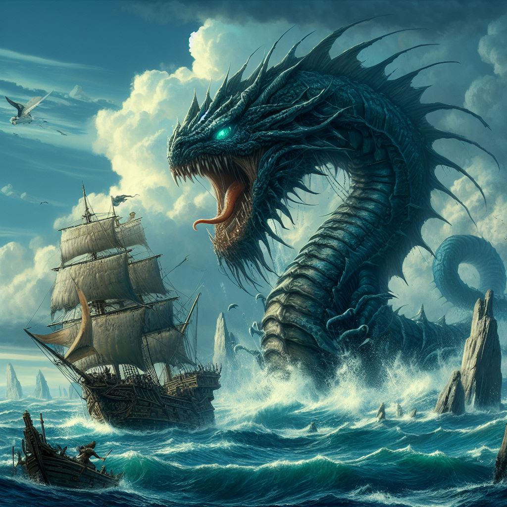 Sea serpent attack by Dark-Psyco on DeviantArt