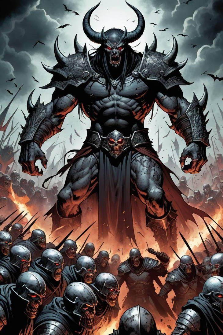 Demon General commands his troops by Dark-Psyco on DeviantArt