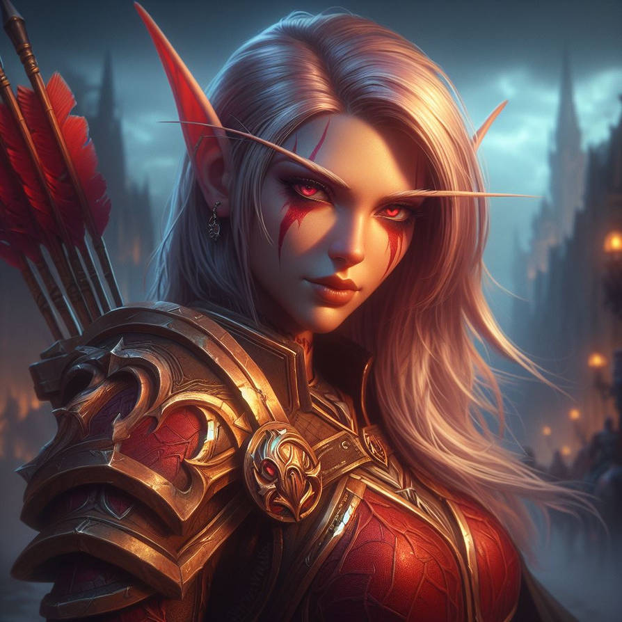 Blood elf hunter by Dark-Psyco on DeviantArt