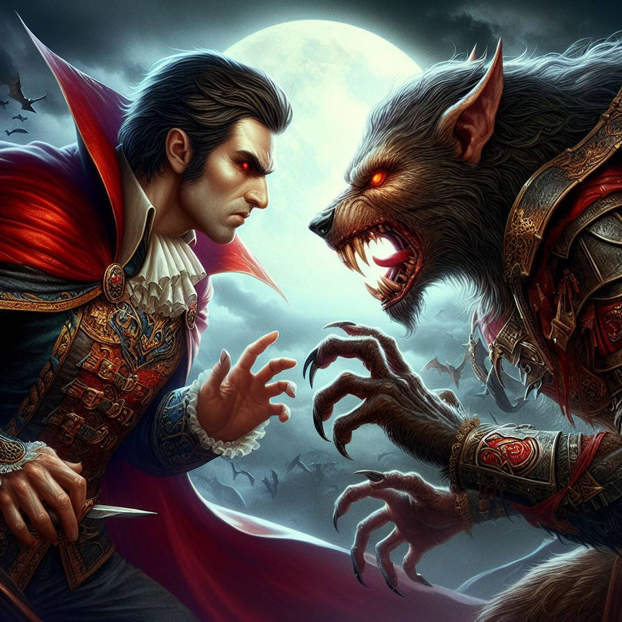 Vampire vs werewolf by Dark-Psyco on DeviantArt