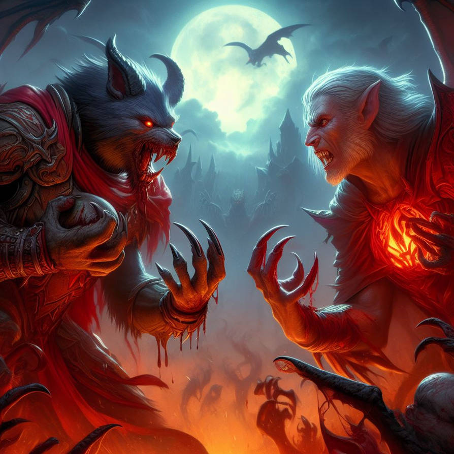Werewolf Vs Vampire By Dark Psyco On DeviantArt werewolf-vs-vampire-by-dark-psyco-on-deviantart