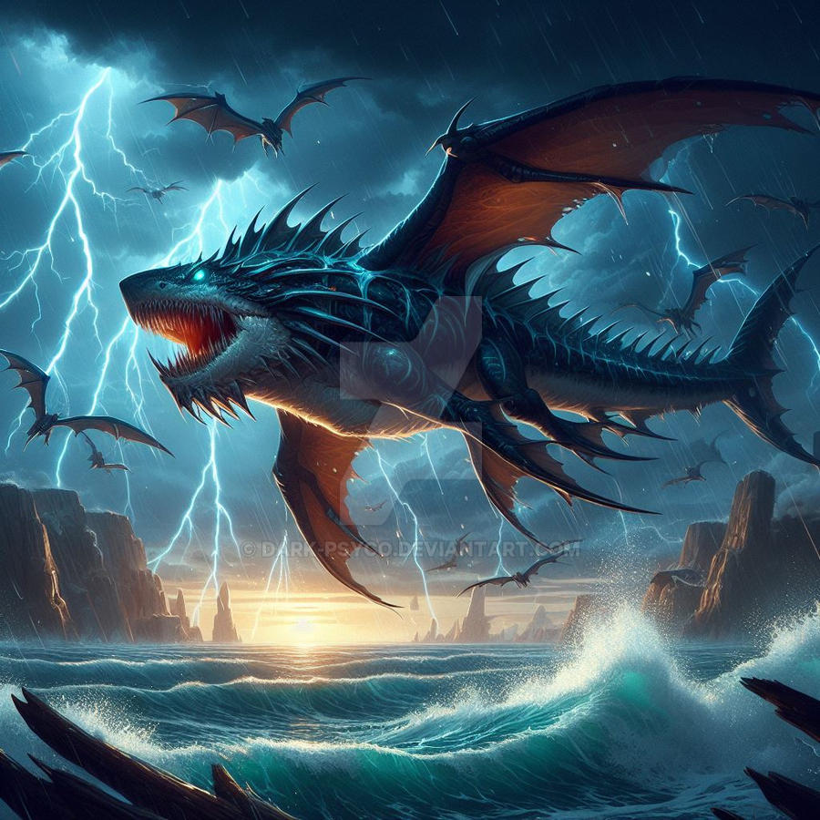 Dragon Shark by Dark-Psyco on DeviantArt