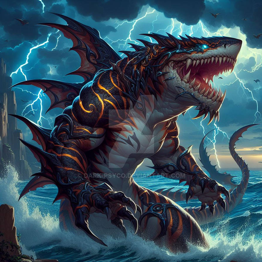 Shark Dragon by Dark-Psyco on DeviantArt