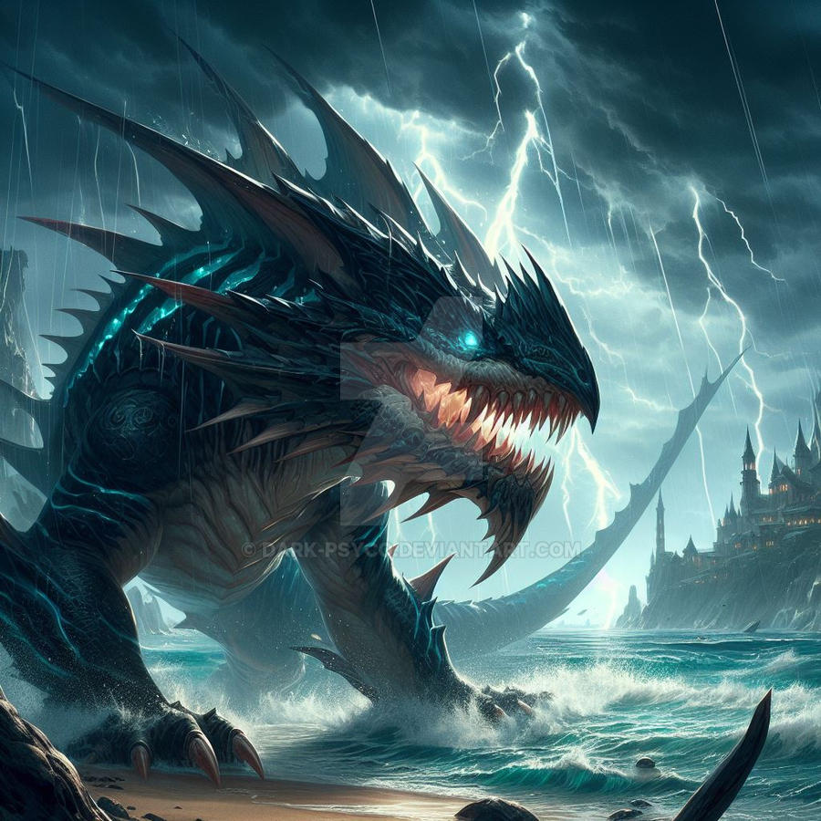 Shark Dragon by Dark-Psyco on DeviantArt
