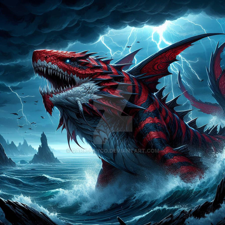 Shark Dragon by Dark-Psyco on DeviantArt