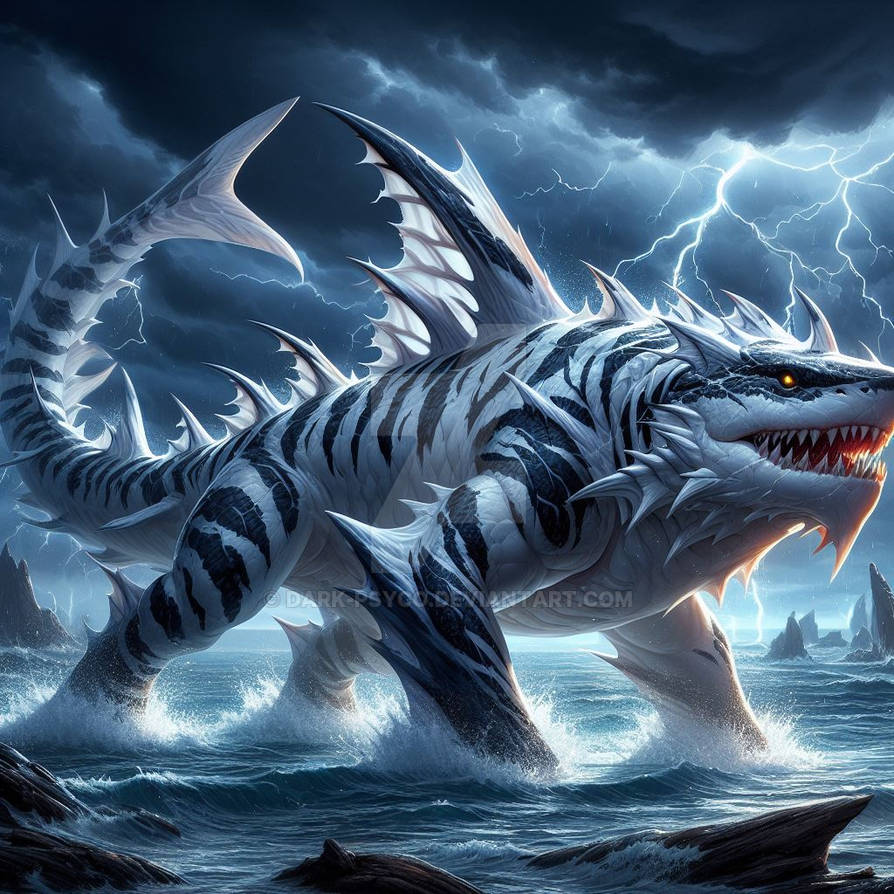 Shark Dragon by Dark-Psyco on DeviantArt