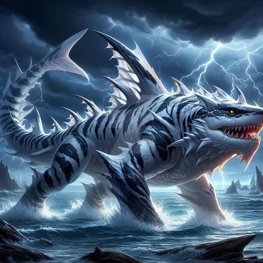 Shark Dragon by Dark-Psyco on DeviantArt