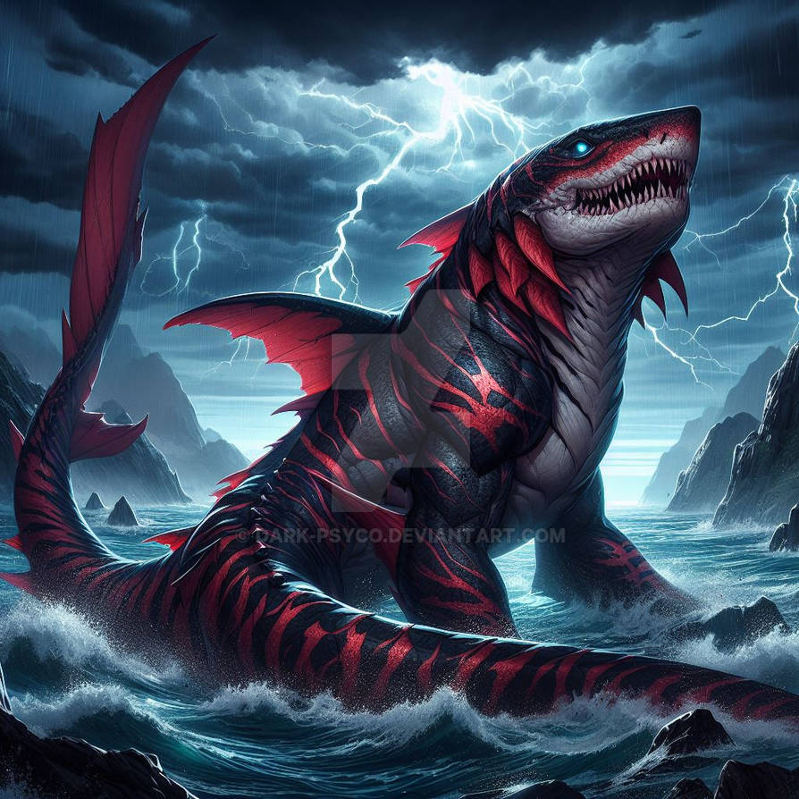 Dragon Shark by Dark-Psyco on DeviantArt
