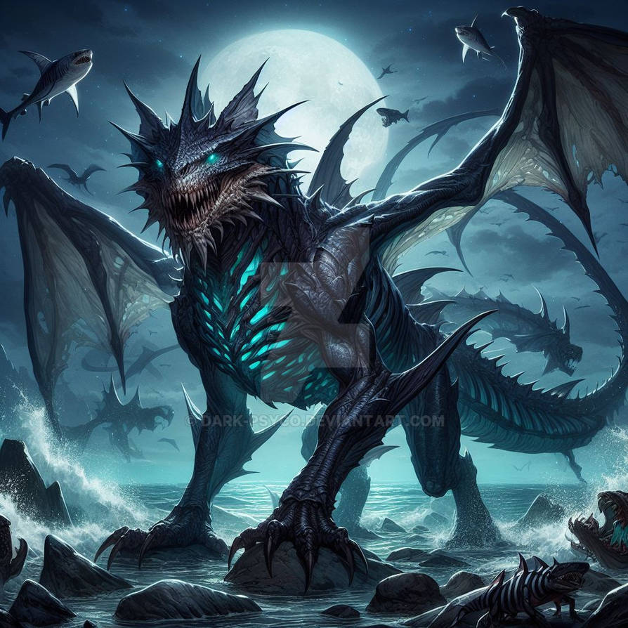 Dragon Shark by Dark-Psyco on DeviantArt