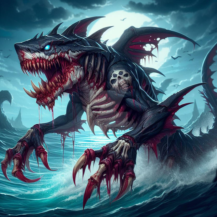 Decaying Shark Dragon by Dark-Psyco on DeviantArt