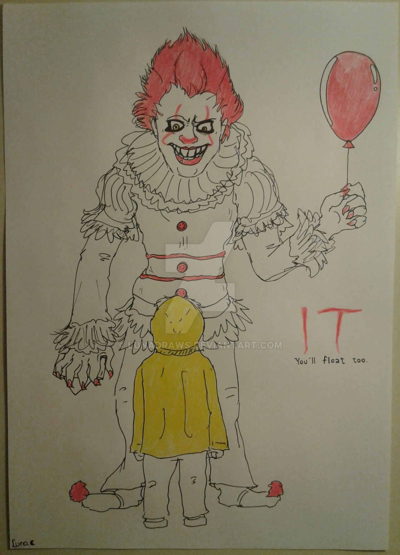 Pennywise and by LunaDraws on DeviantArt