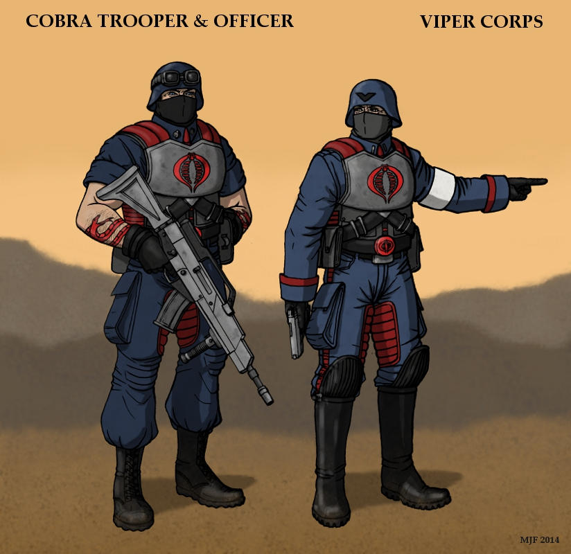 Cobra Trooper and Officer Viper Corps design 1 by MJFCreations on ...