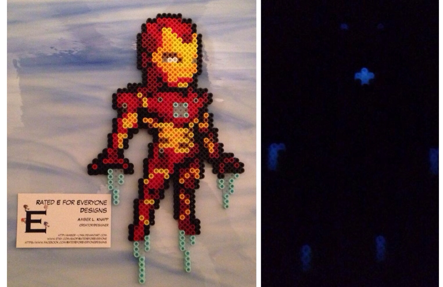 Iron Man Perler Bead Pattern, Bead Sprites