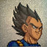 Dragon Ball Z Vegeta Perler Bead Sprite Portrait