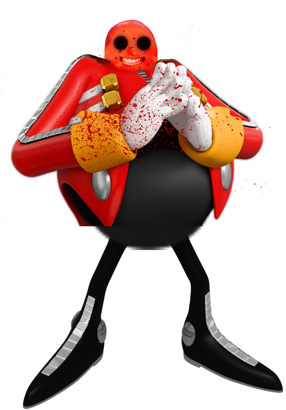 Starved Eggman gets Eggman's turkey (by James M) by cvgwjames on DeviantArt